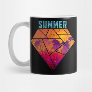 Los Angeles Summer Vintage Retrowave Grunge Mug